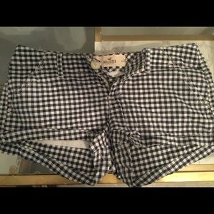 HCO Navy and White Checkered Shorts